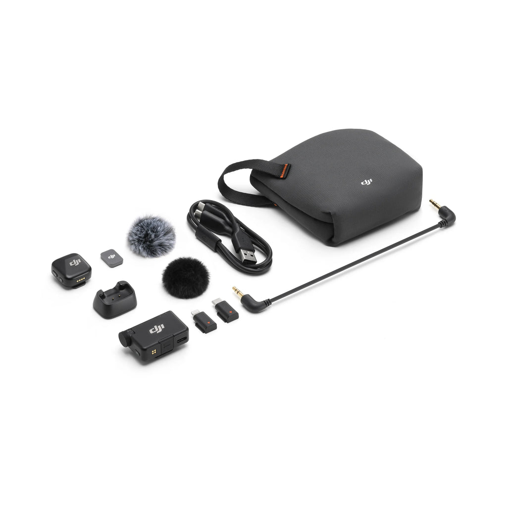 DJI Mic Mini  Wireless Microphone 48-Hour Operation w/ Case Two-Level Active Noise Cancelling