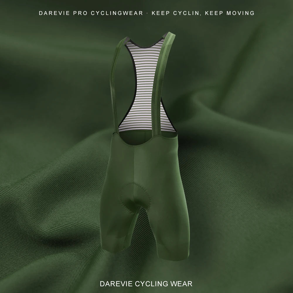 DAREVIE Men's Cycling Bretelle Seamless 2.0 PRO Level Men Cycling Shorts 6H 500KM Ride Men's Cycling Bib Shorts 4-Way Stretch