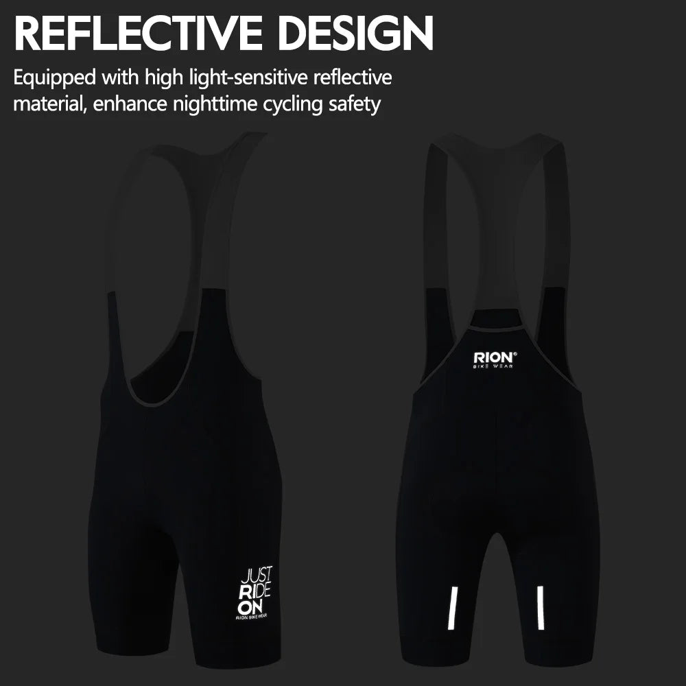 RION Men's Cycling Bib Shorts Bicycle Tights Pro MTB Road Bibs Clothes Bike Clothing Italian Dolomiti 8H Pads Extreme Distances