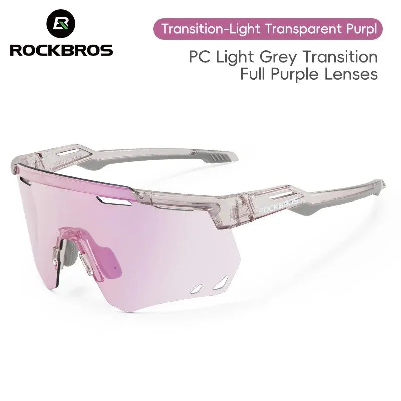 ROCKBROS Cycling Glasses MTB Road Bike Eyewear Driving Golf Goggles Protection Sports UV400 Sunglasses Polarized/Photochromic