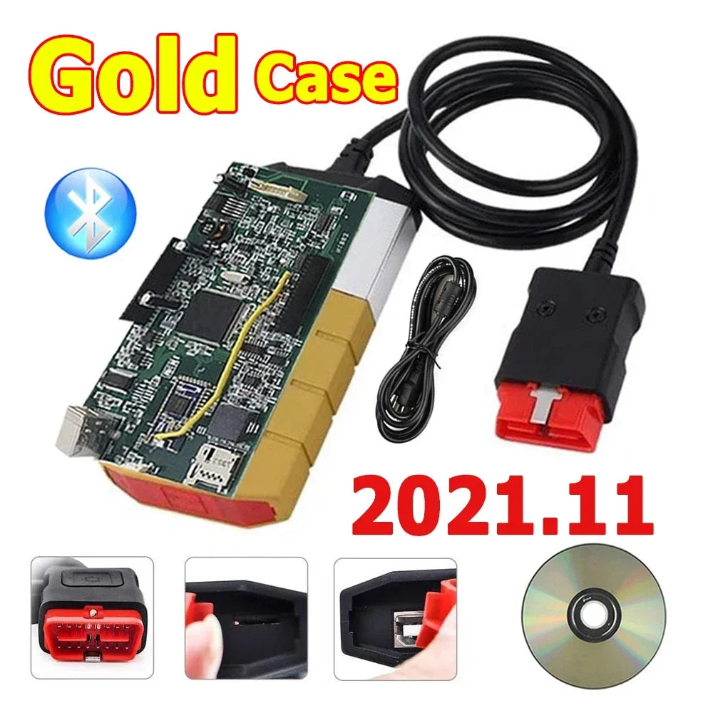 2025 New Vci 2021.11 Keygen on Cd Vd Ds150e Cdp with Bluetooth TNESF DELPHIS ORPDC Obd Scanner Cars Trucks Diagnostic Tools
