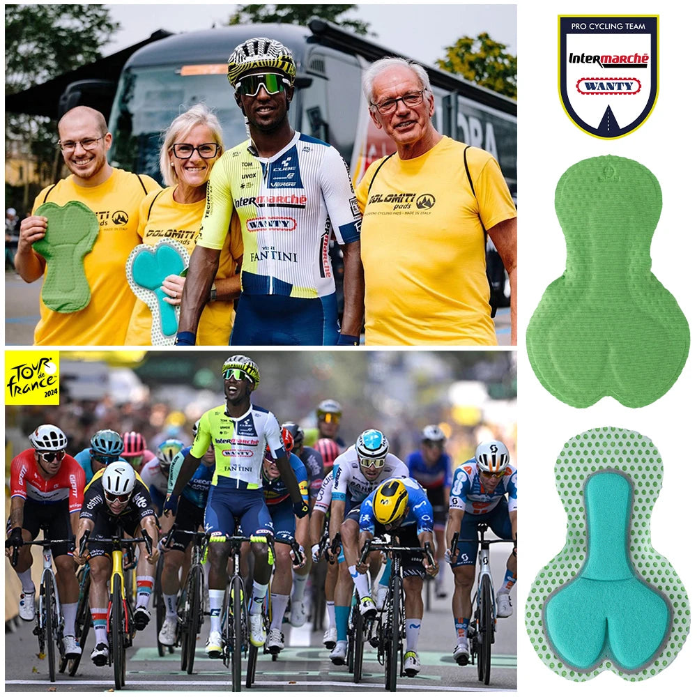 RION Men's Cycling Bib Shorts Bicycle Tights Pro MTB Road Bibs Clothes Bike Clothing Italian Dolomiti 8H Pads Extreme Distances