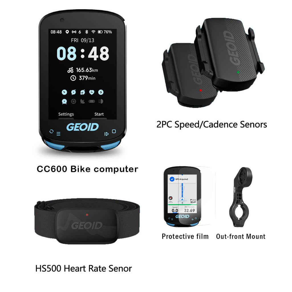 GEOID CC600 Colorful Screen Wireless Bike Computer GPS Navigation Bicycle Speedometer GPX Wifi Cycling Odometer Ant Indoor