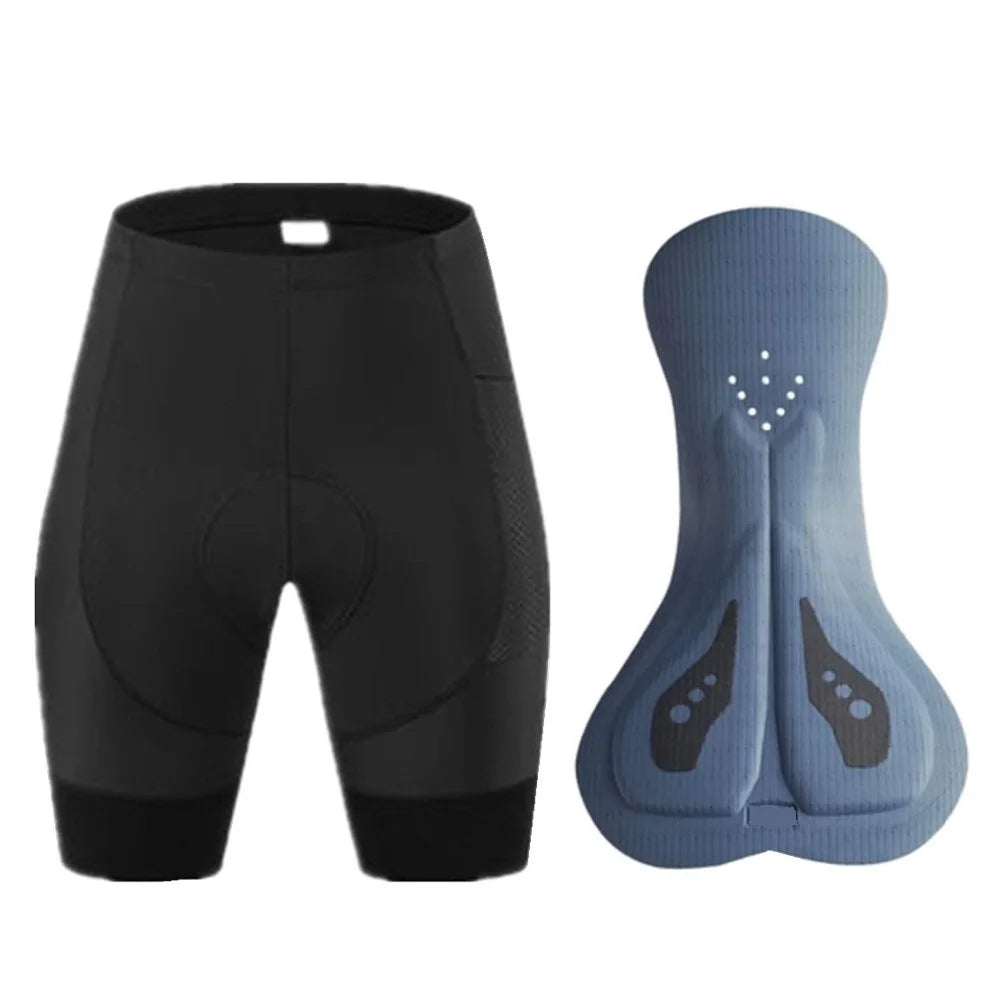 Men's Bike Shorts Road Racing Cycling Clothing Downhill MTB Pants Motorcycle Short Trouser Durable Ride Double Arrow Cushion Sho