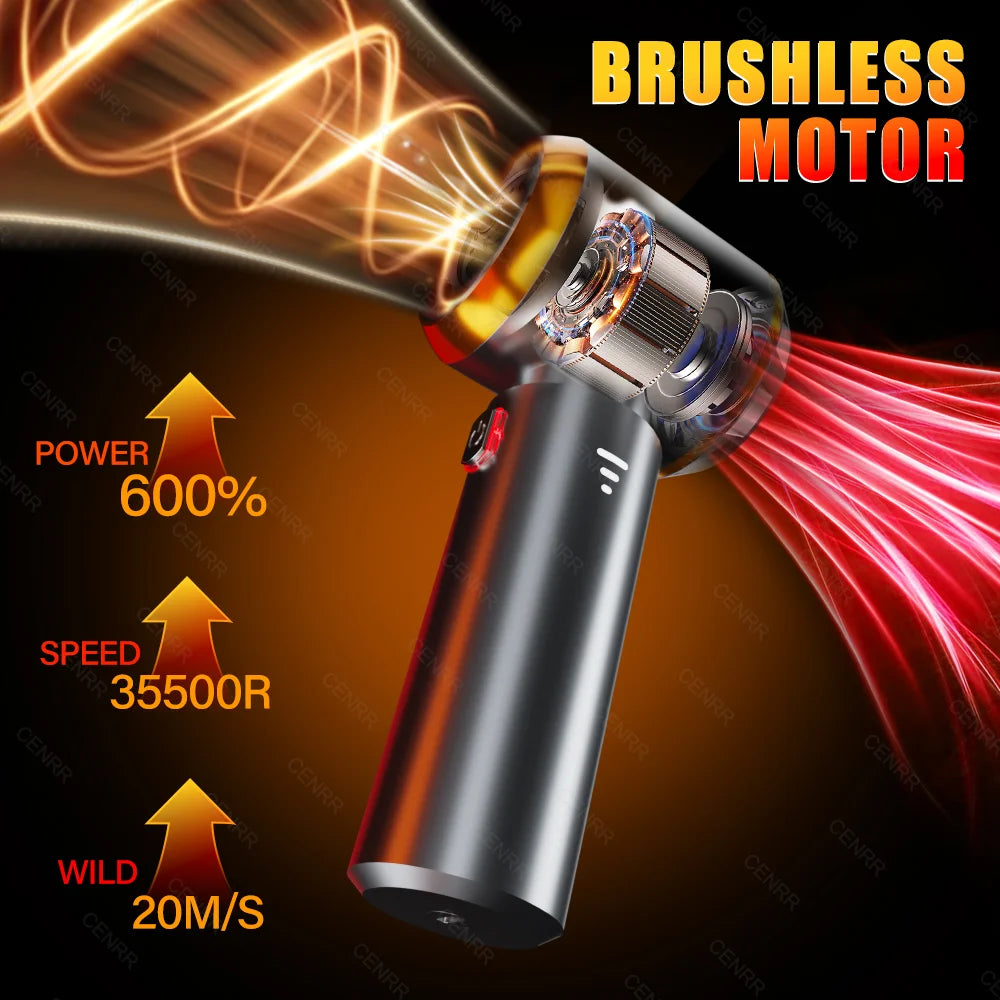 CENRR Mini Car Vacuum Cleaner Cordless Powerful Wireless Car Cleaner HandHeld Portable Vacuum Cleaner Cleaning Machine