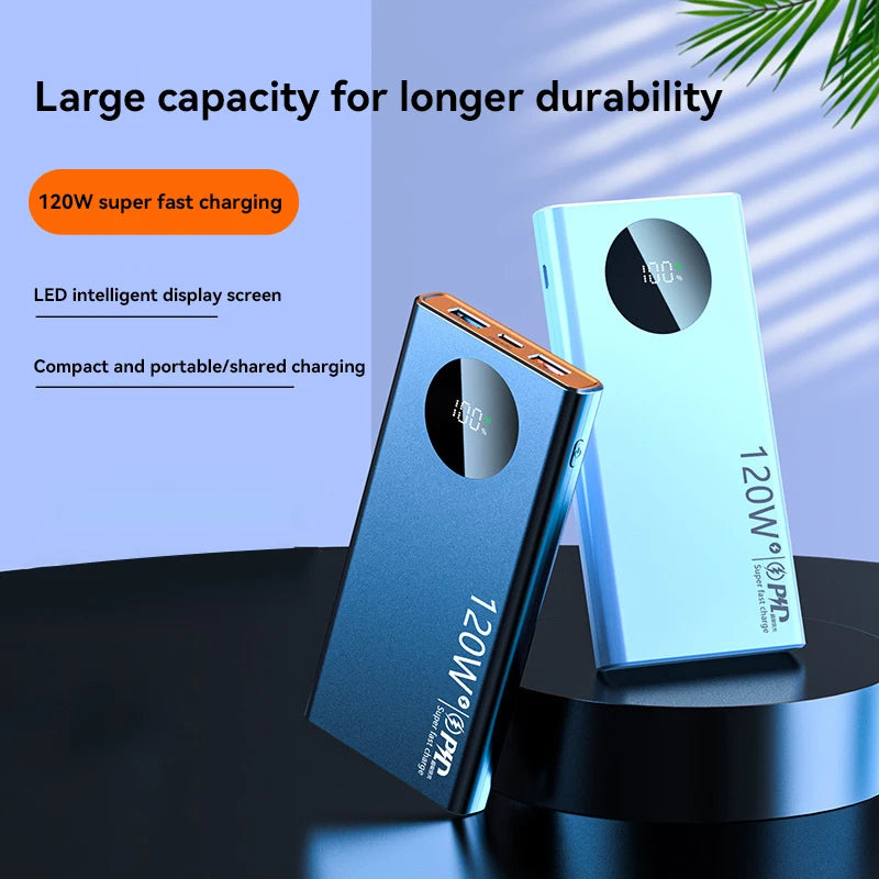 Xiaomi 120W 500000mAh High Capacity Power Bank Fast Charging Powerbank Portable Battery Charger For iPhone Samsung Huawei 2025