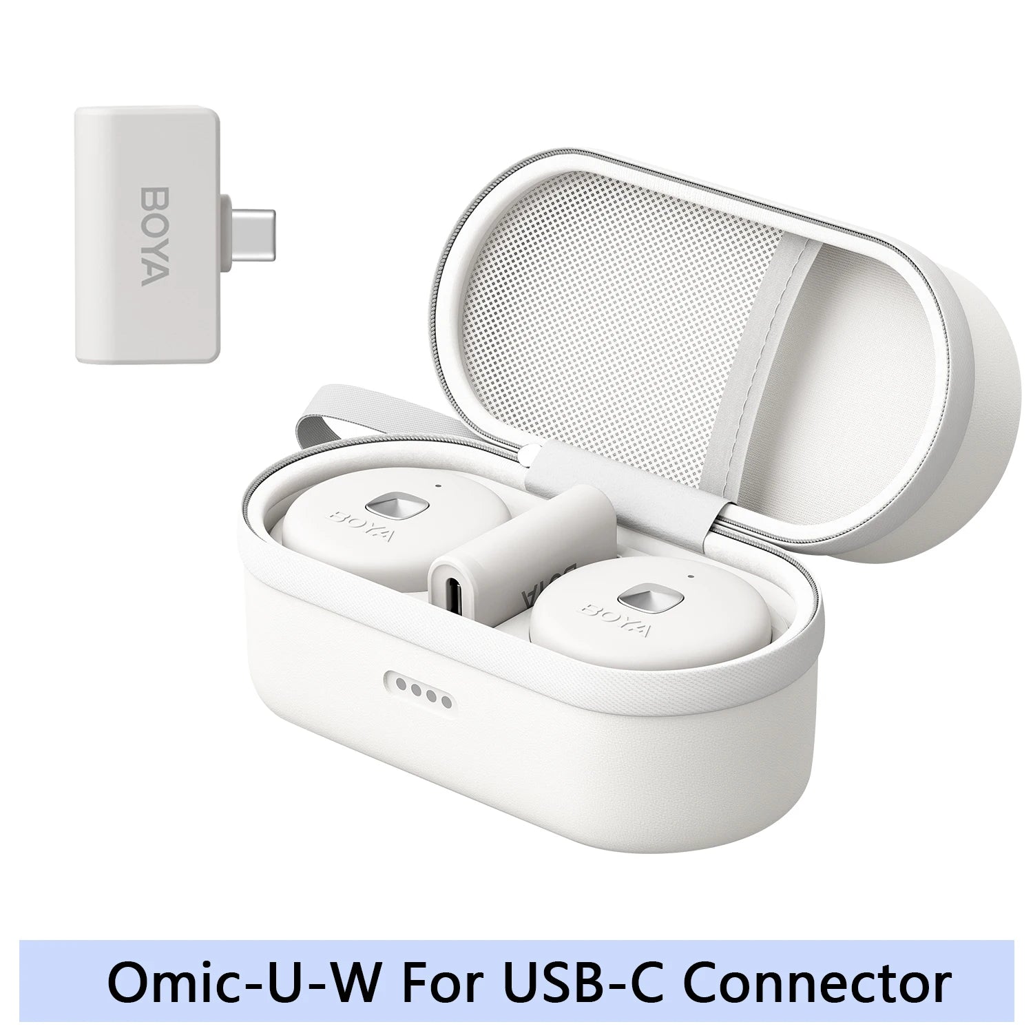 BOYA Omic D/U Wireless Lavalier Lapel Microphone for iPhone iPad Android Type-c Smartphone Youtube Live Recording Interview Vlog