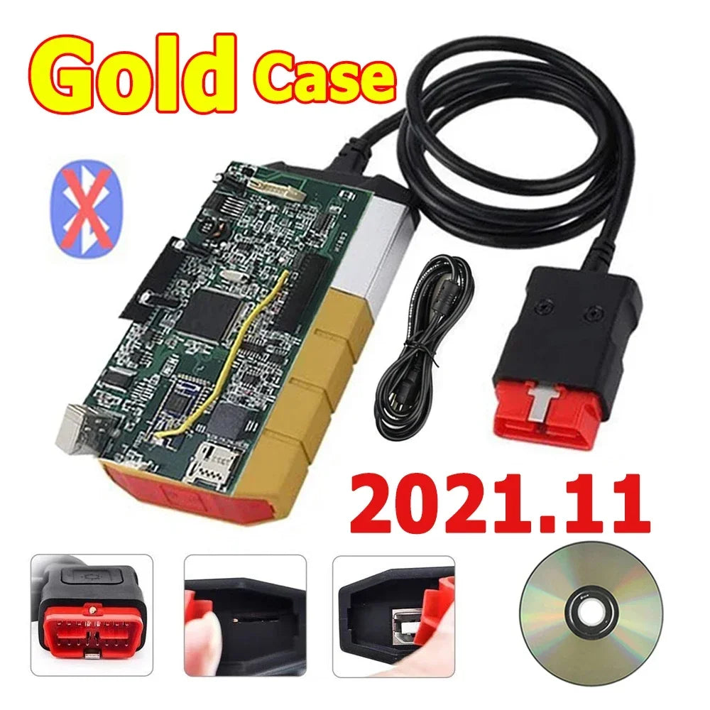 2025 New Vci 2021.11 Keygen on Cd Vd Ds150e Cdp with Bluetooth TNESF DELPHIS ORPDC Obd Scanner Cars Trucks Diagnostic Tools