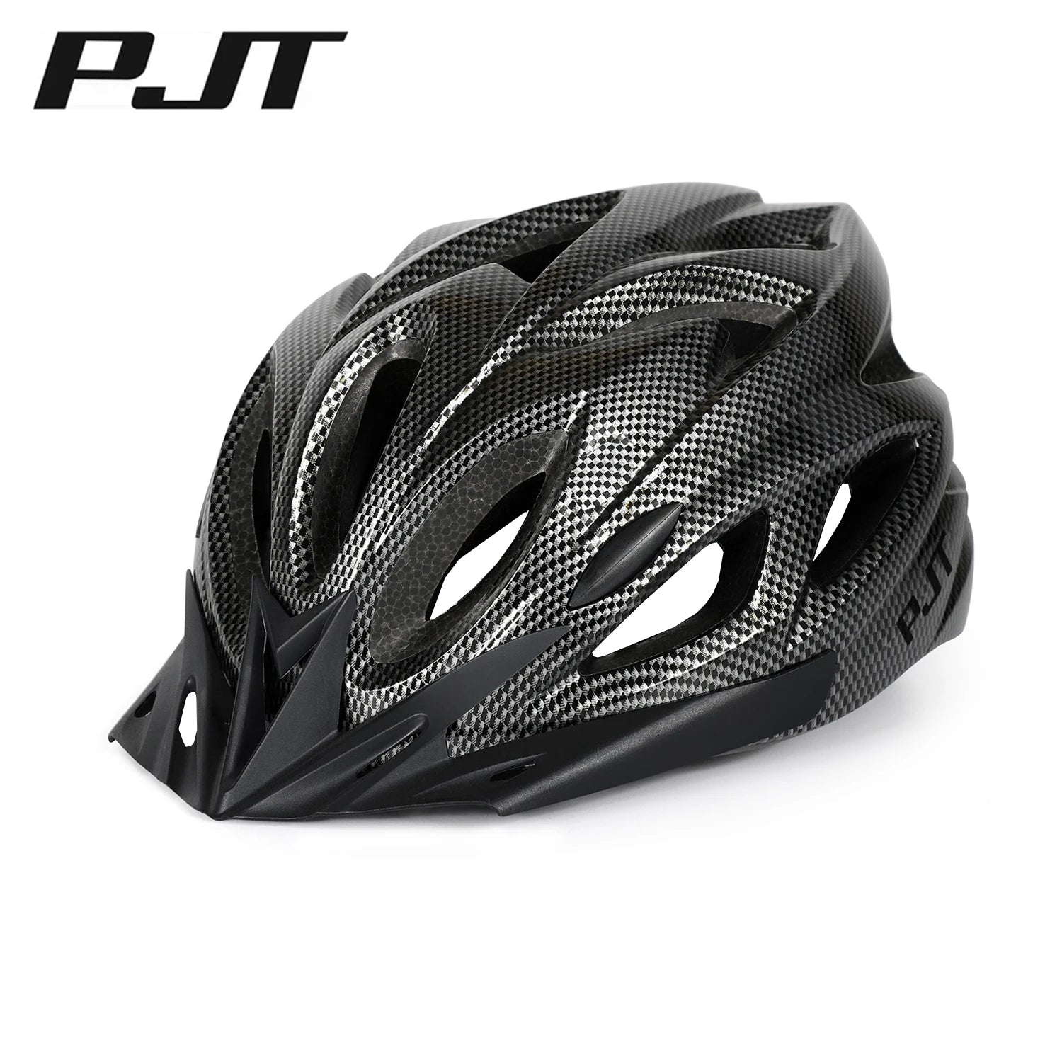 PMT Lightweight Cycling Helmet Comfort Lining Hollow Riding Safety Head Protection Bicycle MTB Helmet Carbon Pattern Bike Helmet