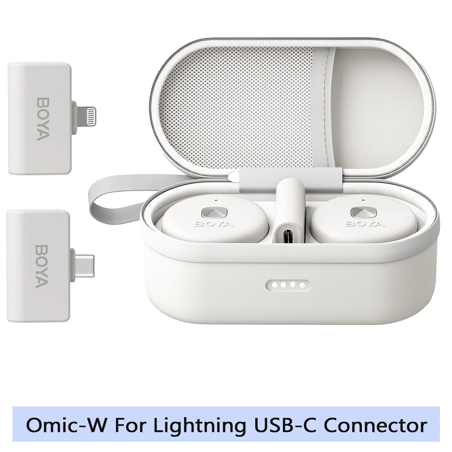 BOYA Omic D/U Wireless Lavalier Lapel Microphone for iPhone iPad Android Type-c Smartphone Youtube Live Recording Interview Vlog