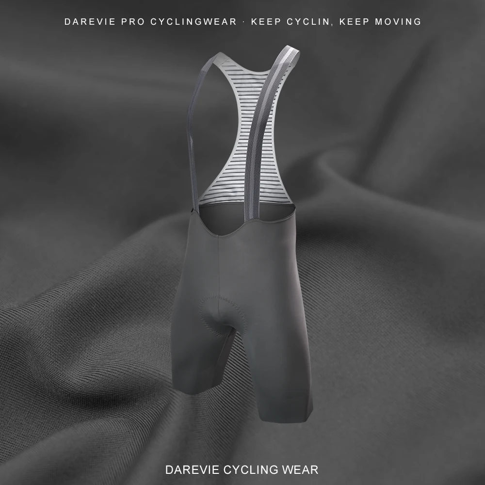 DAREVIE Men's Cycling Bretelle Seamless 2.0 PRO Level Men Cycling Shorts 6H 500KM Ride Men's Cycling Bib Shorts 4-Way Stretch