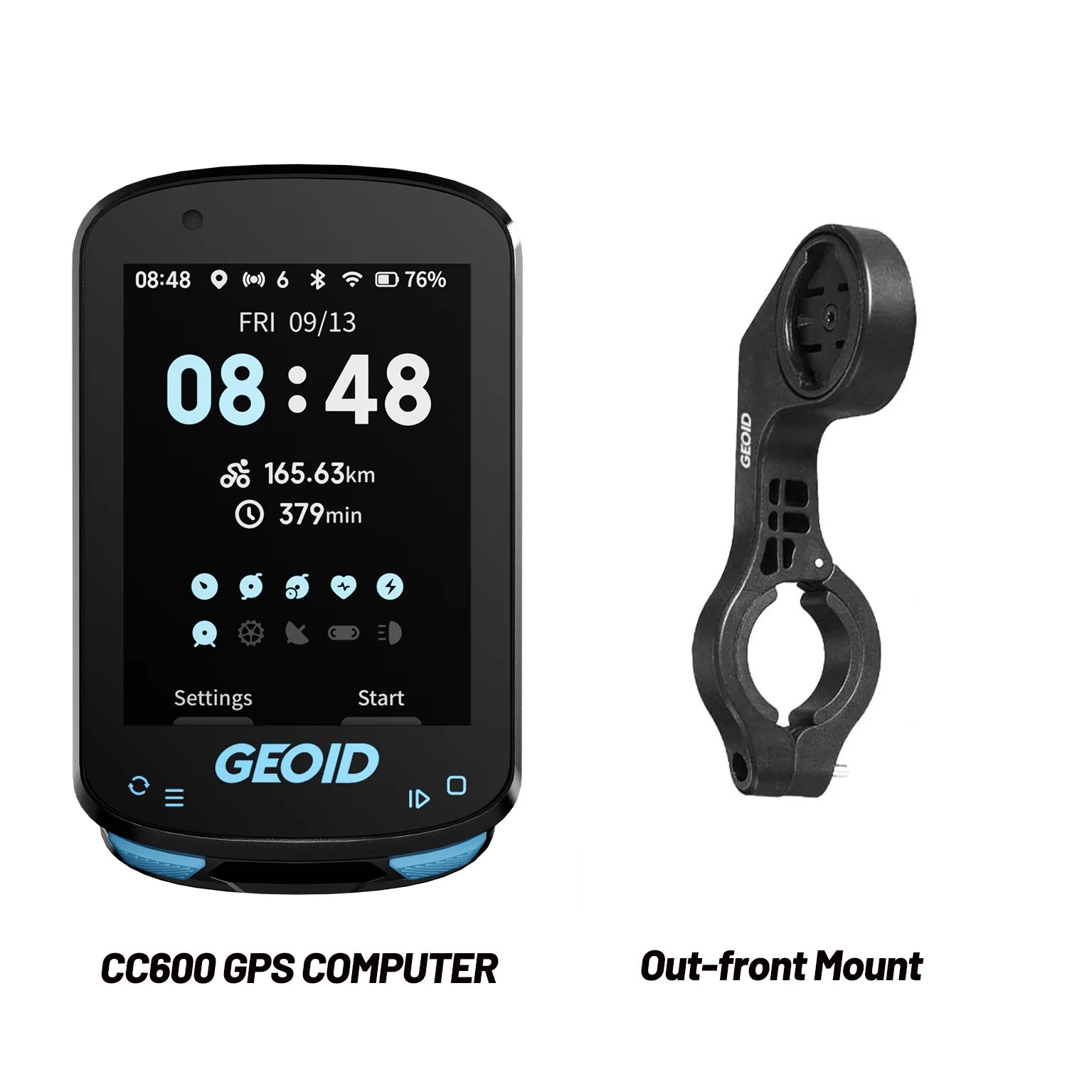 GEOID CC600 Colorful Screen Wireless Bike Computer GPS Navigation Bicycle Speedometer GPX Wifi Cycling Odometer Ant Indoor