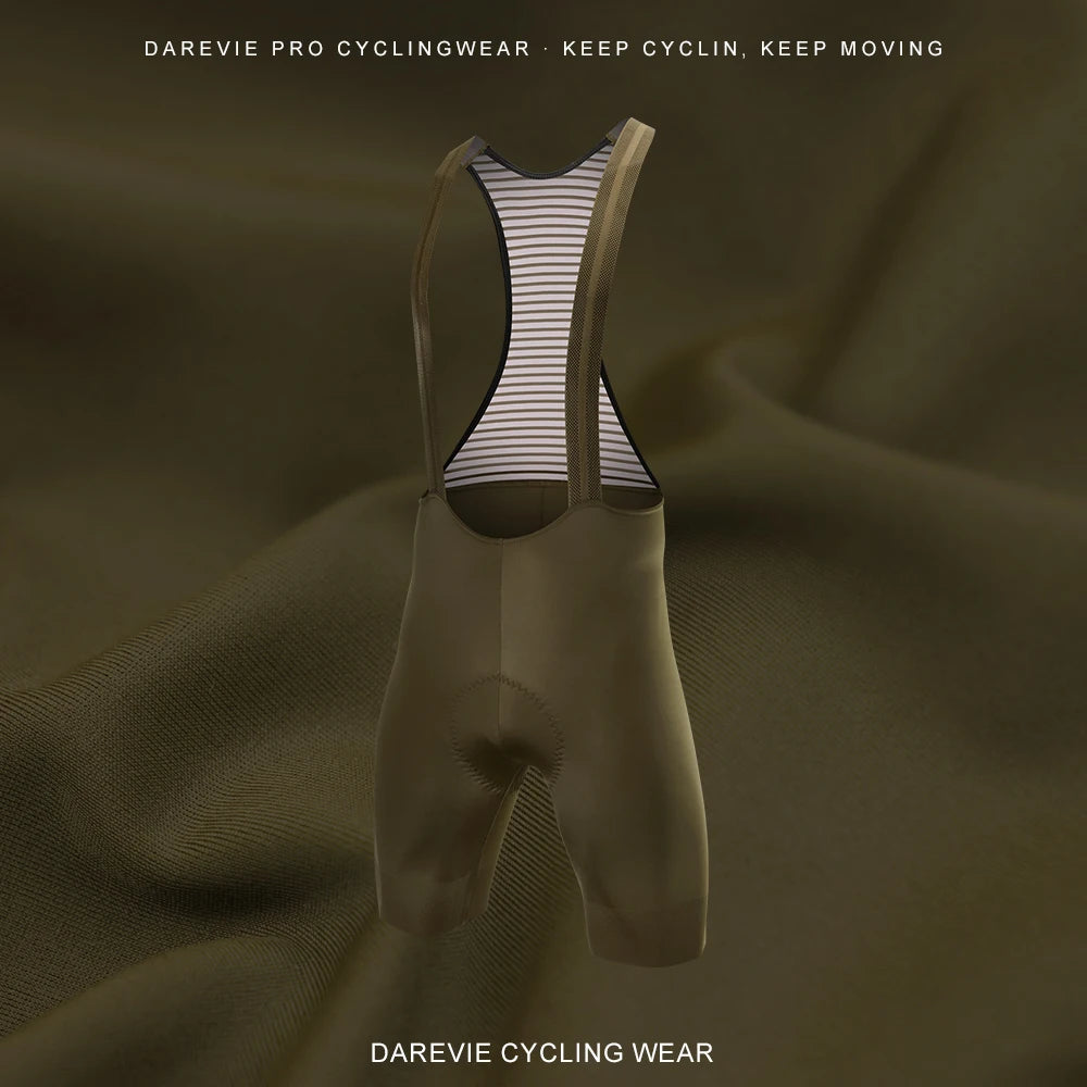 DAREVIE Men's Cycling Bretelle Seamless 2.0 PRO Level Men Cycling Shorts 6H 500KM Ride Men's Cycling Bib Shorts 4-Way Stretch