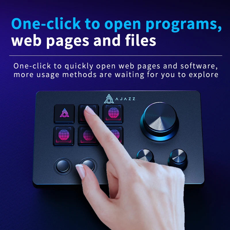 Ajazz  AKP03E Programmable Macro Keyboard 12 Keys Mechanical Gaming Keyboard Custom Button Mini Keyboard For Multiple Scenario