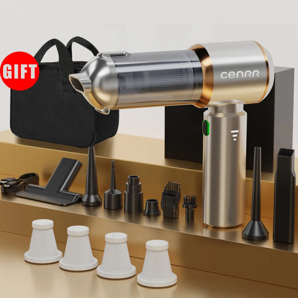 CENRR Mini Car Vacuum Cleaner Cordless Powerful Wireless Car Cleaner HandHeld Portable Vacuum Cleaner Cleaning Machine