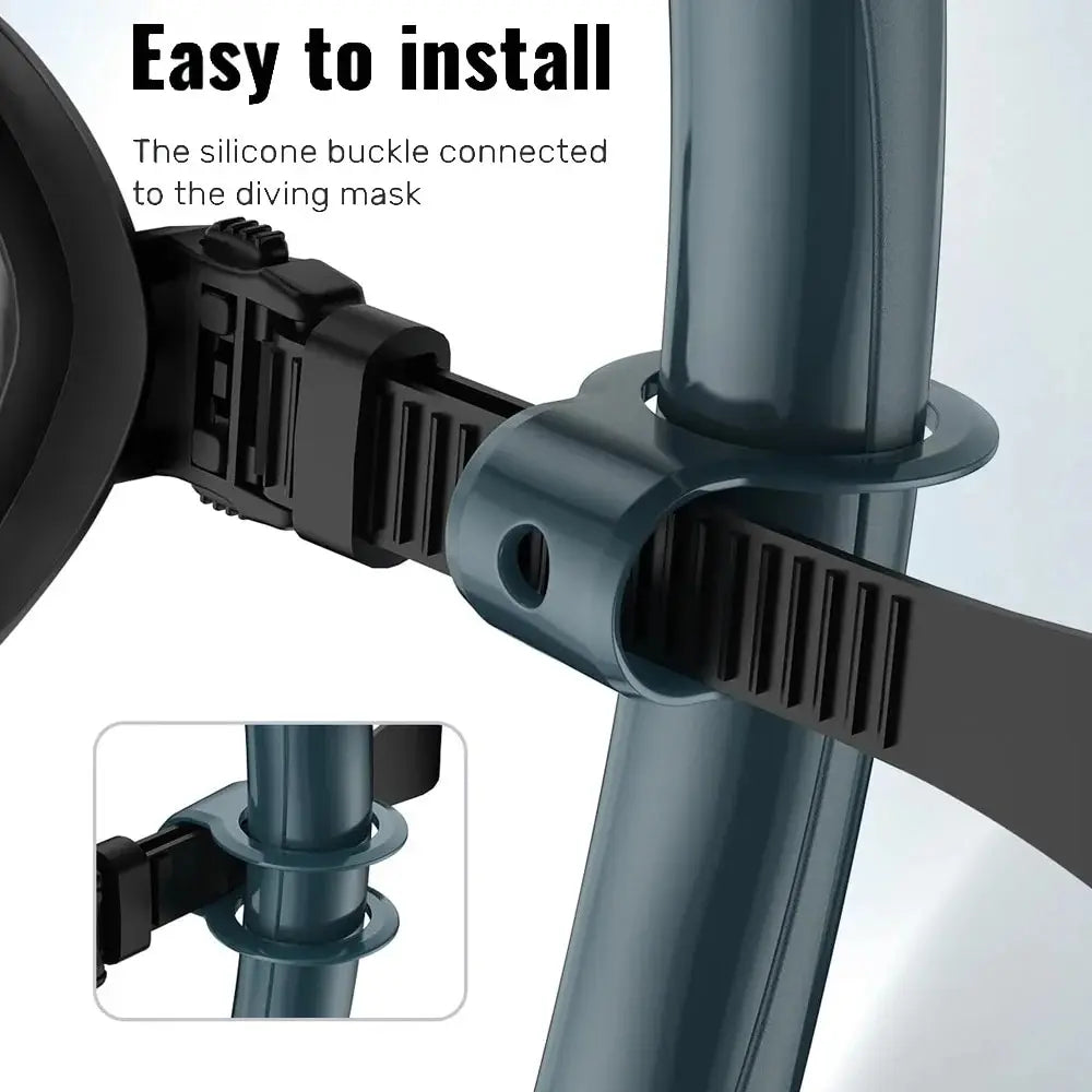 Soft Silicone Diving Snorkel Portable Foldable Easy-Breath Wet Scuba With Storage Case for Freediving Spearfishing Swimming