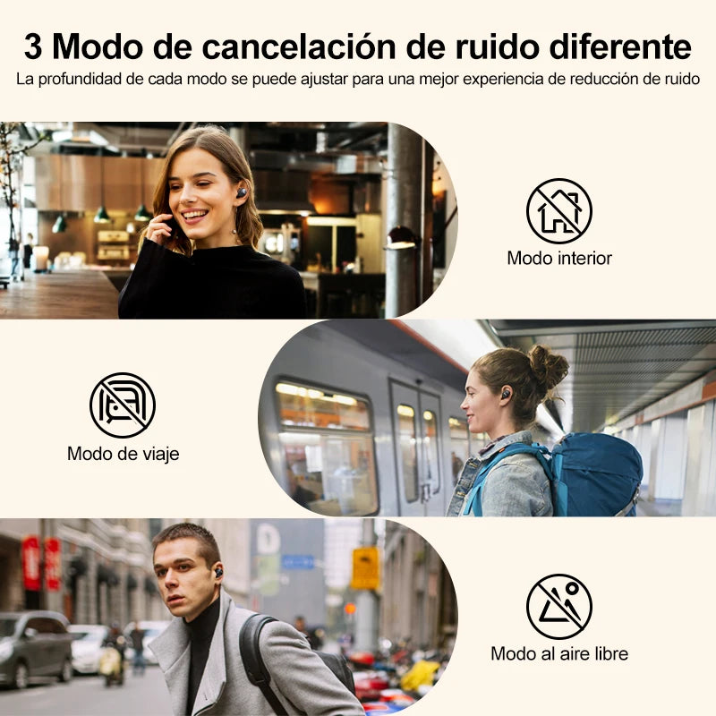 QCY HT07 ANC Wireless Earphones 40dB Active Noise Cancelling Headphones 6 Mic AI HD Call Bluetooth 5.2 TWS Earbuds 32H Playback