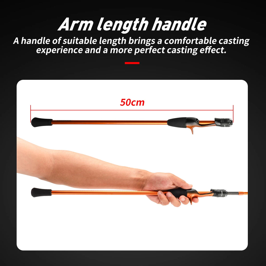 Johncoo Fishing Rod for Casting Jigging Rod 1.7m M ML Jigging Rod Powerful Titanium Tip Rubber Tail Octopus Boat Rod