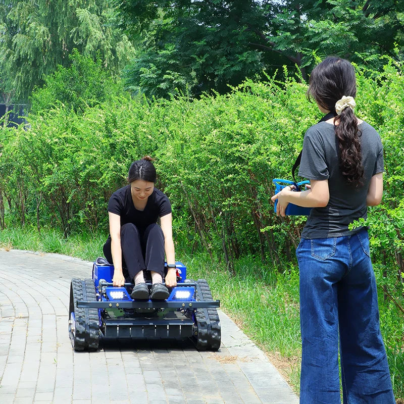 Customized High Quality All Terrain Ai Remote Lawn Mower With Engine 550mm Remote Control Agricultural Riding Lawn Tractor