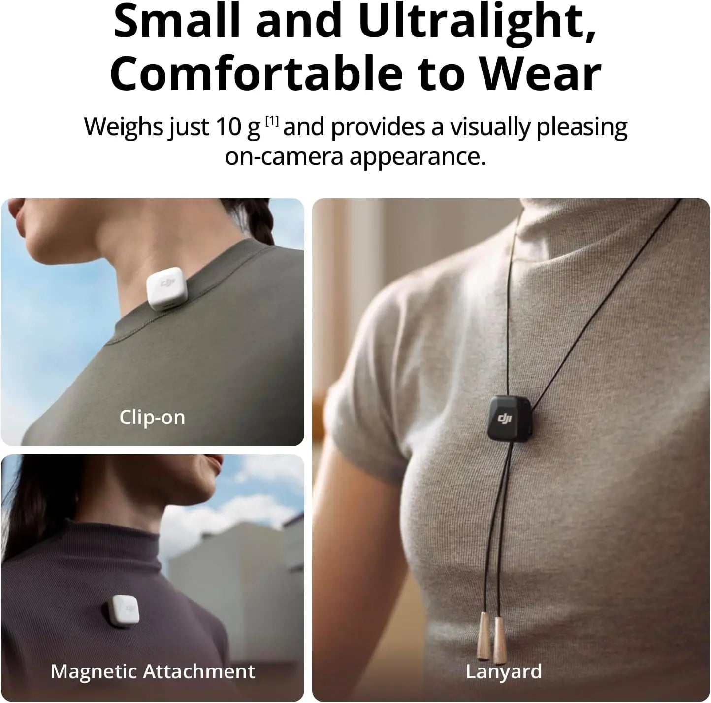 DJI Mic Mini  Wireless Microphone 48-Hour Operation w/ Case Two-Level Active Noise Cancelling