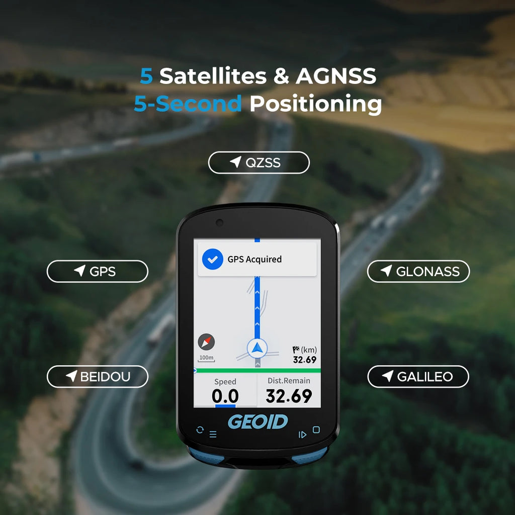 GEOID CC600 Colorful Screen Wireless Bike Computer GPS Navigation Bicycle Speedometer GPX Wifi Cycling Odometer Ant Indoor