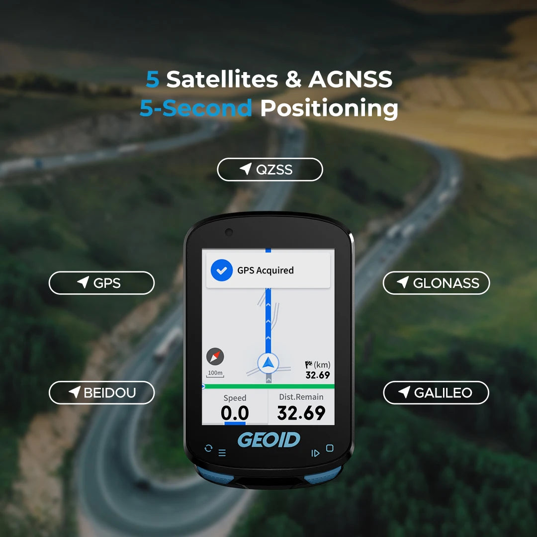 GEOID CC600 Colorful Screen Wireless Bike Computer GPS Navigation Bicycle Speedometer GPX Wifi Cycling Odometer Ant Indoor