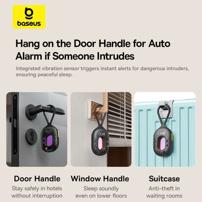 【New】Baseus Camera Detector Intelligent Hidden Camera Signal Gadget Security Alarm Anti Spy Candid Peeping Protection Detector