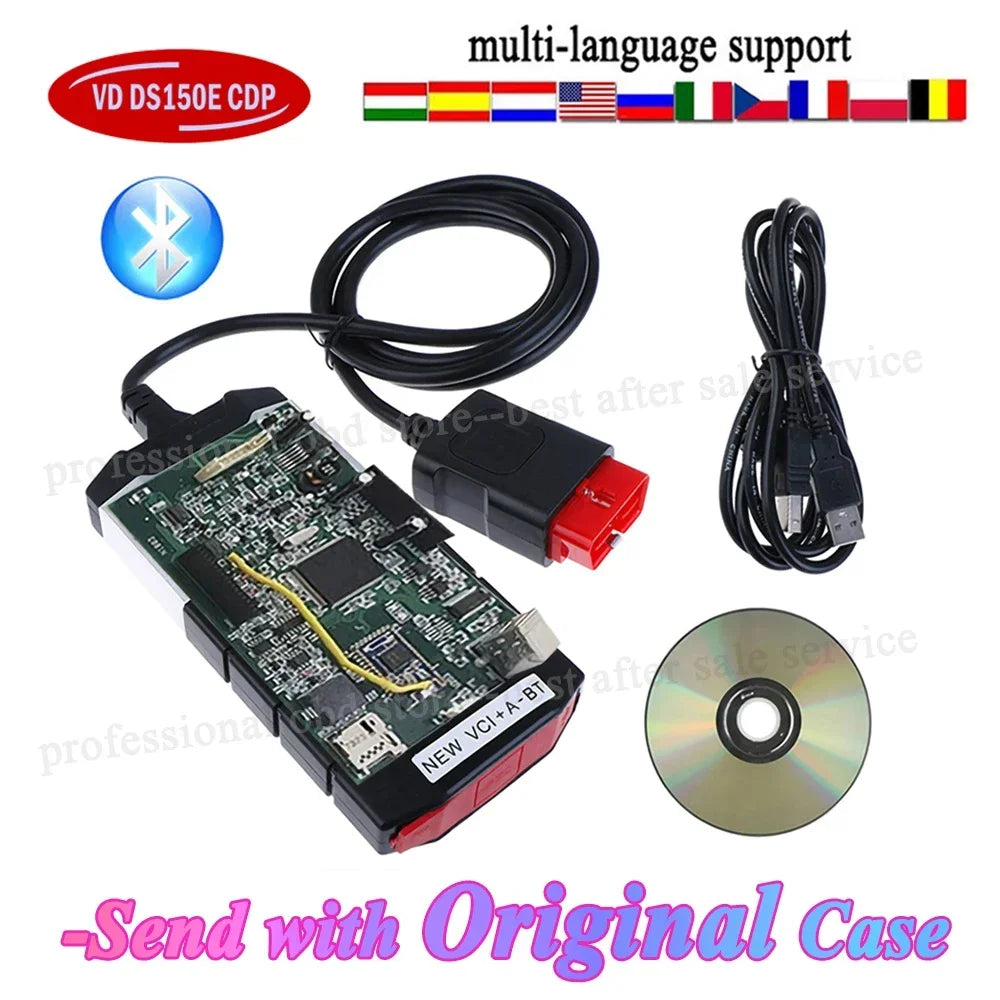 2025 New Vci 2021.11 Keygen on Cd Vd Ds150e Cdp with Bluetooth TNESF DELPHIS ORPDC Obd Scanner Cars Trucks Diagnostic Tools