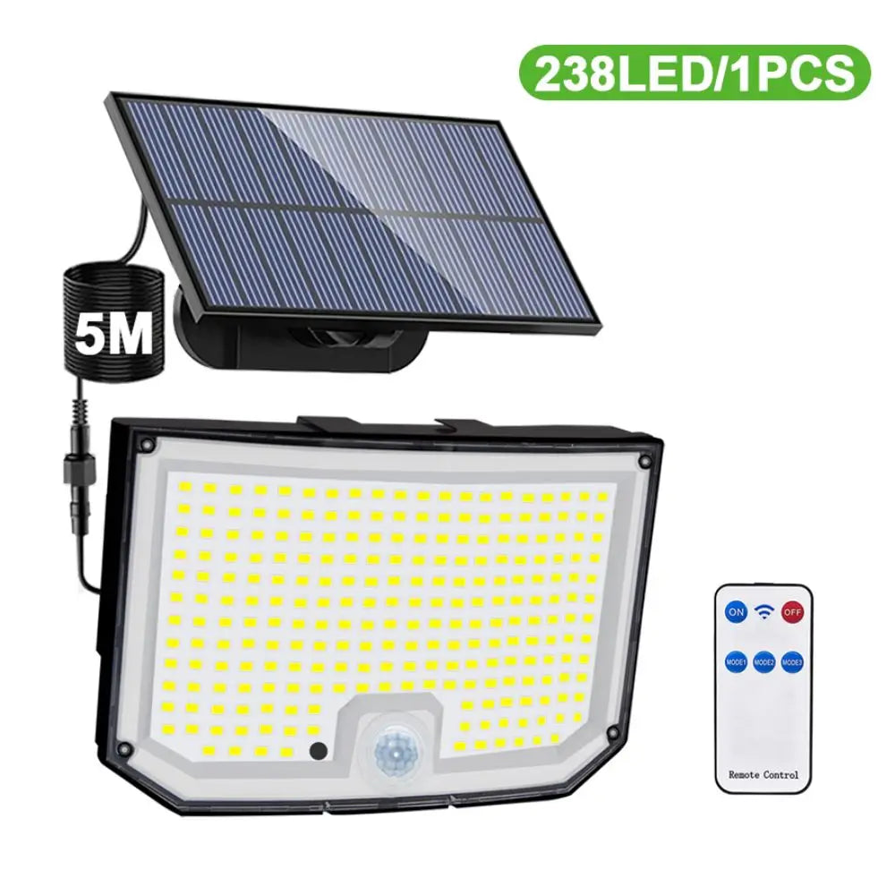 238/328 LED Solar Lamp Outdoor 348Wall Lamp IP65 Waterproof Spotlights Lamp Motion Sensor Solar 3 Mode Street Light Garden Decor