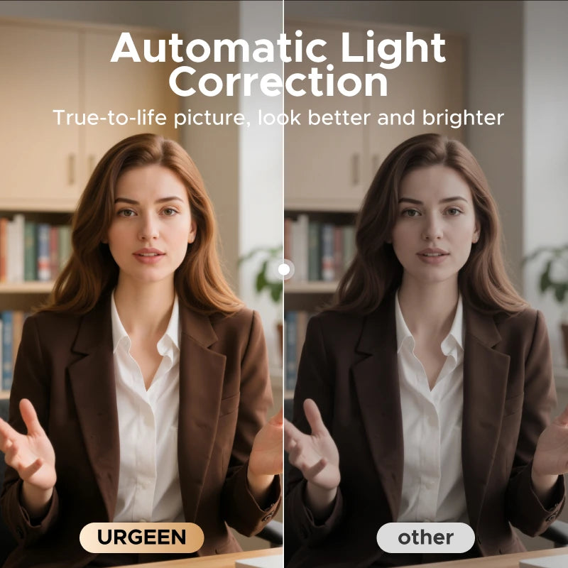 UGREEN 4K FHD 1080P Webcam 8MP for PC, PDAF Auto Focus, Dual AI Noise-Cancelling Mics, Web cam Camera for Zoom/Teams/Google Meet