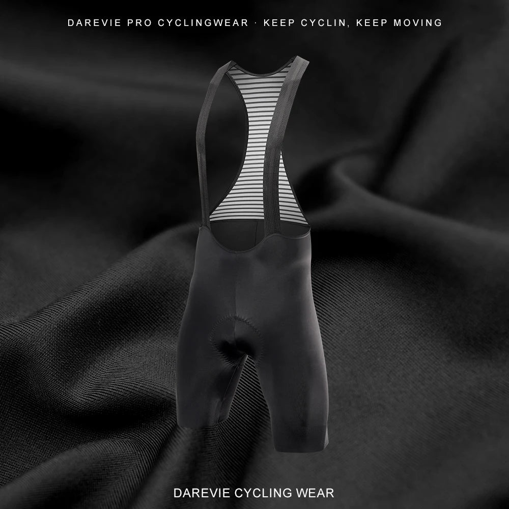 DAREVIE Men's Cycling Bretelle Seamless 2.0 PRO Level Men Cycling Shorts 6H 500KM Ride Men's Cycling Bib Shorts 4-Way Stretch