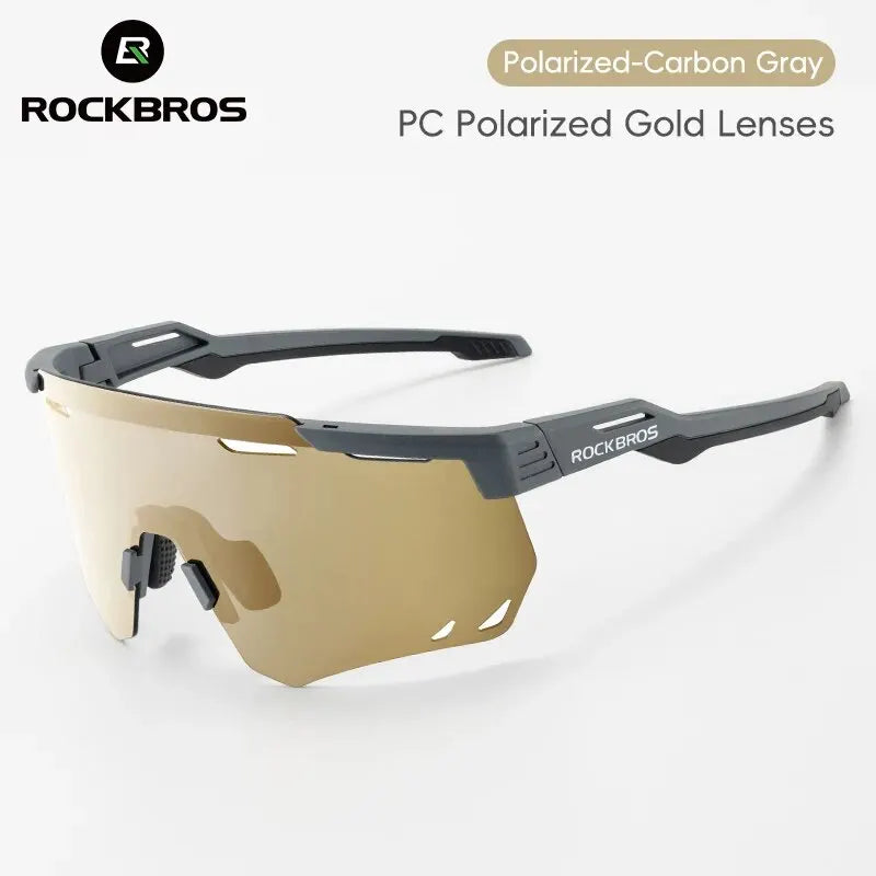 ROCKBROS Cycling Glasses MTB Road Bike Eyewear Driving Golf Goggles Protection Sports UV400 Sunglasses Polarized/Photochromic