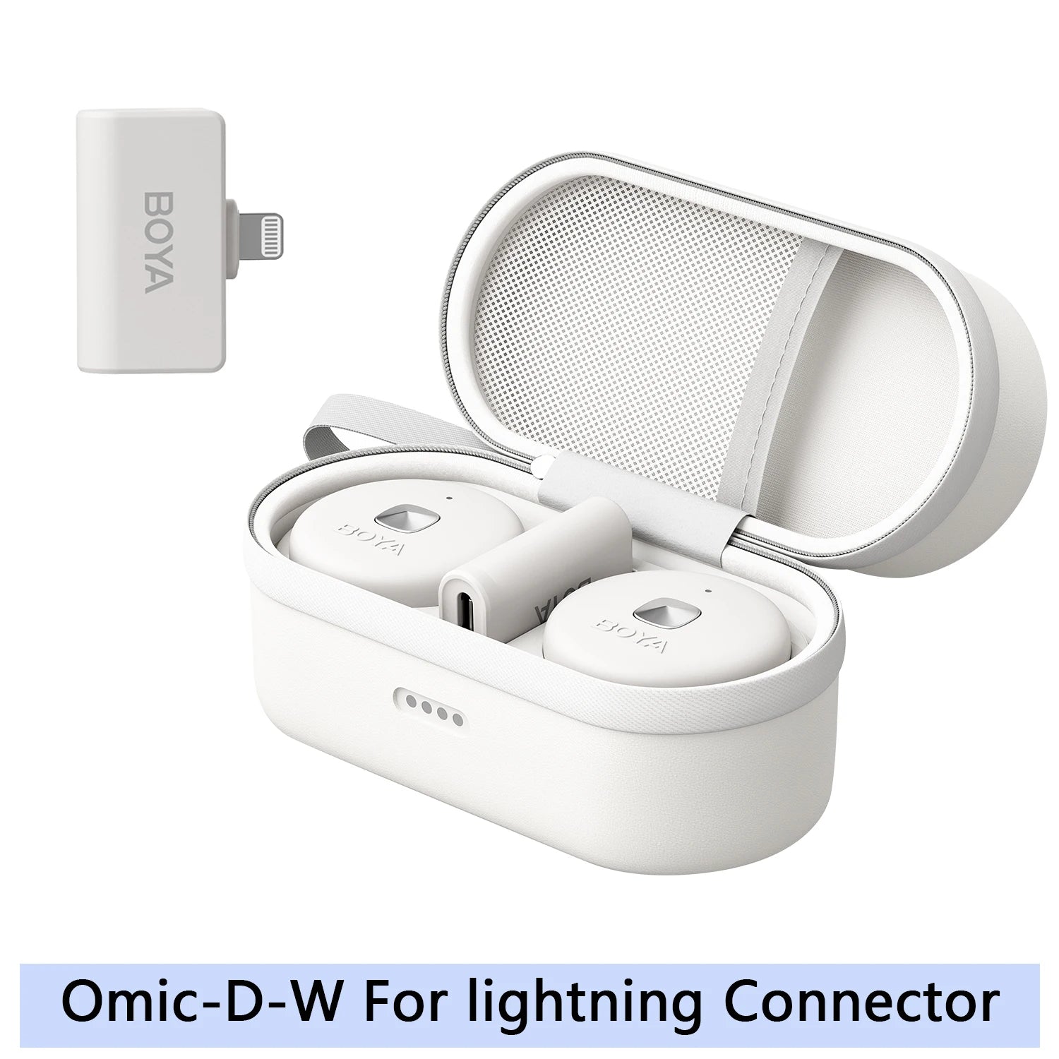 BOYA Omic D/U Wireless Lavalier Lapel Microphone for iPhone iPad Android Type-c Smartphone Youtube Live Recording Interview Vlog