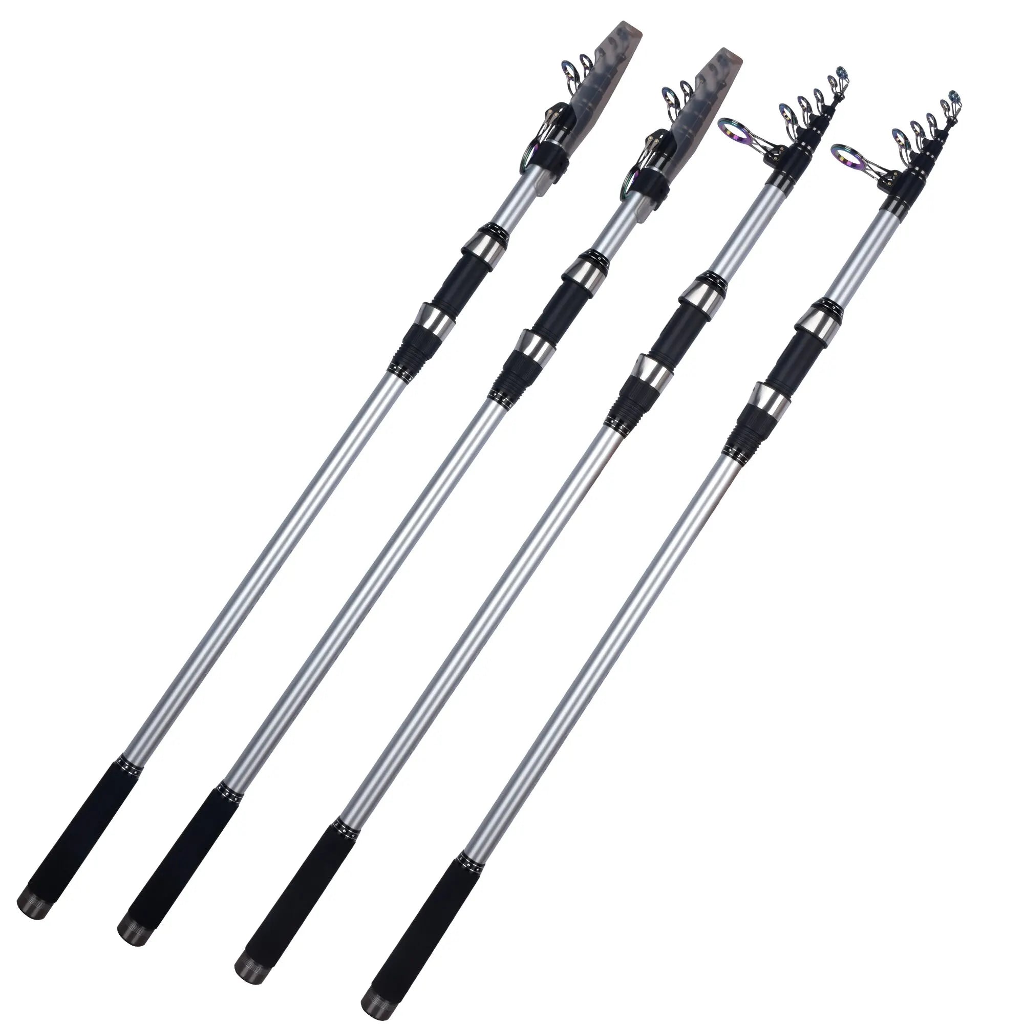 BIUTIFU Telescopic Surf one-two Fishing Rod 3.9/4.2/4.5/5.0/5.3m 30T Carbon Spinning Power 60-200g Throw Surfcasting Shore Pole
