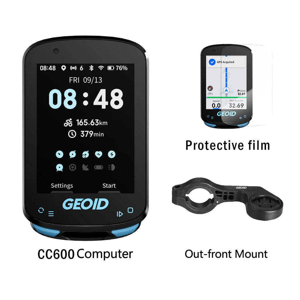GEOID CC600 Colorful Screen Wireless Bike Computer GPS Navigation Bicycle Speedometer GPX Wifi Cycling Odometer Ant Indoor
