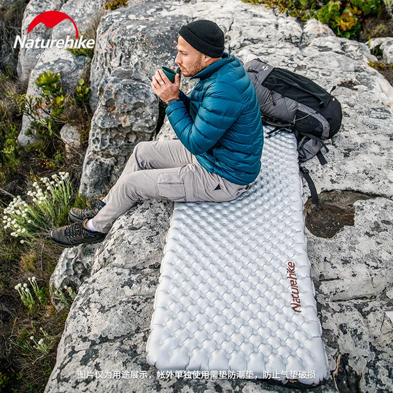Naturehike R5.8 Inflatable Mattress Thermal Insulation Air Cushion for Hiking Outdoor Sleeping Bed Pad Ultralight Folding Mat