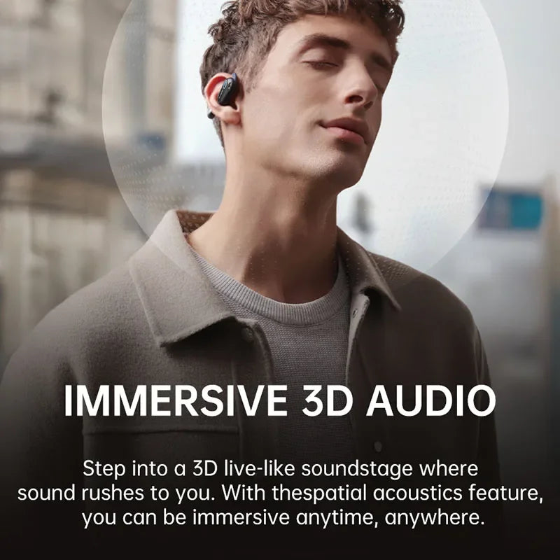 Baseus Bowie MF1 Open-Ear Sport Wireless Earphones Bluetooth 5.4 EarHooks Big Bass Sport Headphones 60Hrs Playtime IPX4 Earbuds