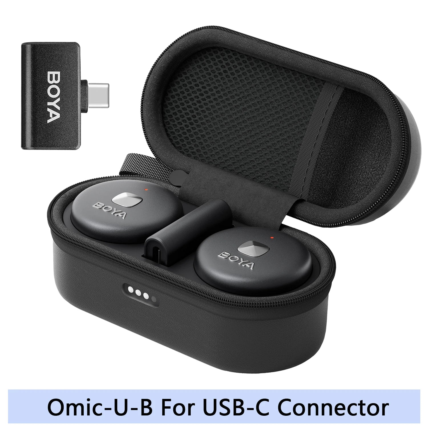 BOYA Omic D/U Wireless Lavalier Lapel Microphone for iPhone iPad Android Type-c Smartphone Youtube Live Recording Interview Vlog